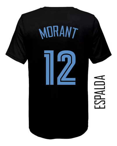 Remera Algodon - Basket (028) Memphis Grizzlies #12 Morant