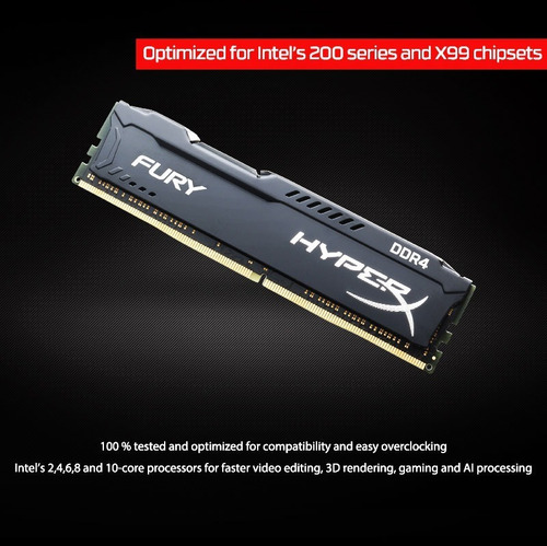 Imagem 2 de 7 de Kingston Hyperx Ddr4 4g 8g 2666mhz 16gb = 2pcsx8g Desktop
