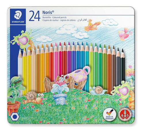 Lapices Staedtler Noris Pinturitas En Lata 24 Colores