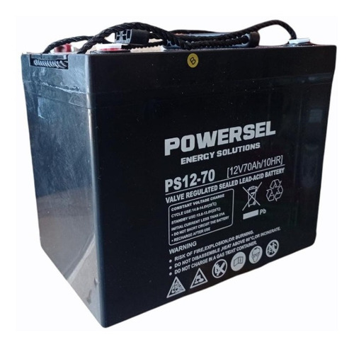 Batería 12v 70 Ah Powersel Ps12-70s