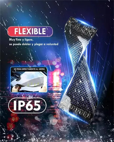 Programable Pantalla Flexible Led Devil Ojos 9.2x37.4cm 2pcs