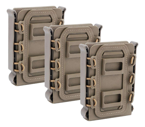 Cargador Táctico Fast Mag Tpr Flexible Molle De 3 Piezas