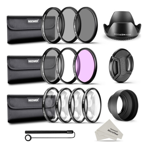 Neewer 58mm Filtro De Lente Uv Cpl Nd Close Up Accesorios 1