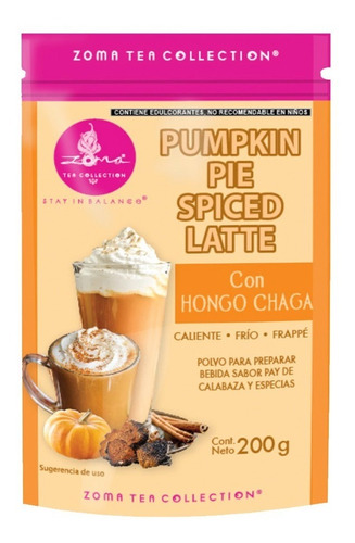 Pay Calabaza Molida Zoma Tea Pumpkin Pie Spiced Latte 200g