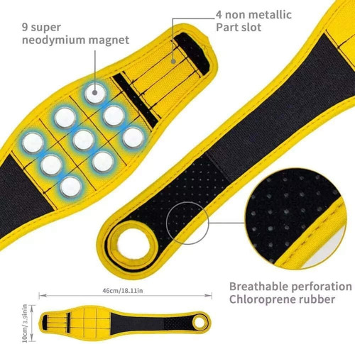 Pulsera Magnética Con Imanes Superfuertes Para Tornillos, Cl