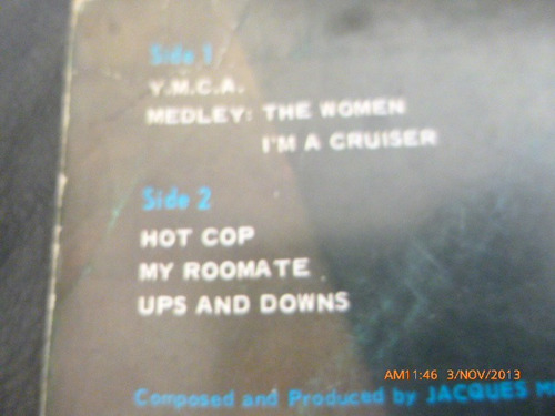 Vinilo Lp Village People -- Cruisin (u421