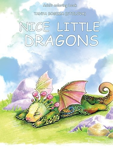 Adult Coloring Book Nice Little Dragons (volume 1)