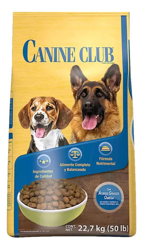 Croquetas Canine Club Alimento Para Perro Carne Pollo 22.7kg