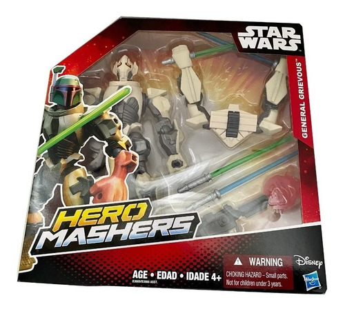 Imagen 3 de 5 de Star Wars Hero Mashers General Grievous Hasbro