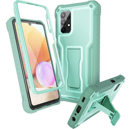 Funda Para Galaxy A32 5g Exoguard Kickstand Green