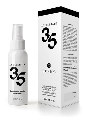 Xcellerate 35 + Shampoo Dht Genex 2 Pack Crecimiento Cabello