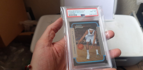 2003 Bowman Chrome R & S Carmelo Anthony Psa 8