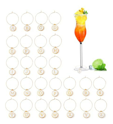 Charms Para Copas De Vino (26 Piezas)