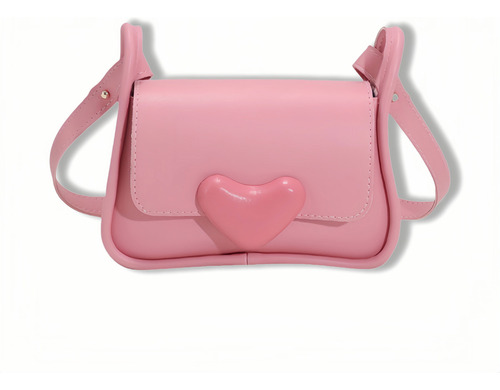 Bolso Bandolera De Mujer Modelo Sencillo En Forma De Corazón