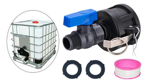 . Accesorios De Tote Ibc Adaptador De Tanque Ibc 1/2 X 3/4