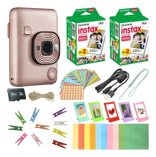 Fujifilm Instax Mini Liplay Cámara Instantánea Híbrida Blush