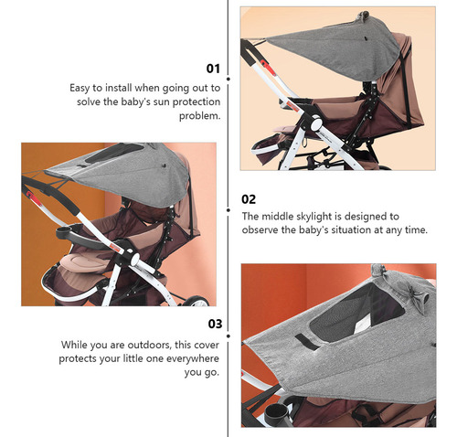 Carrito Con Toldo Con Parasol Para Exteriores