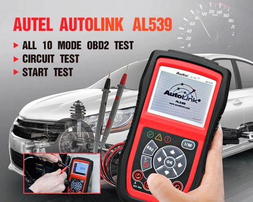Imagen 6 de 7 de Autel Al539b Scanner Multimetro Prueba Baterias Launch