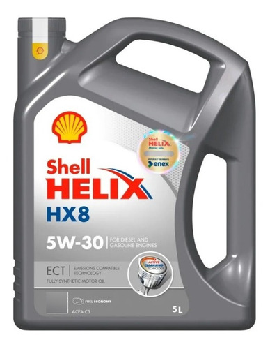 Aceite 5w30 Hx8 Ect Full Sintético 5 L Shell