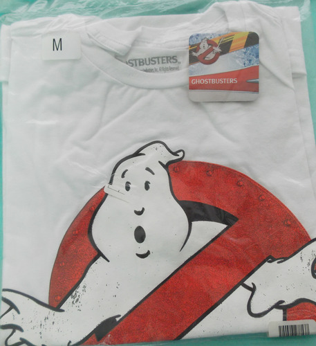 Playera Ghostbusters Talla M, Blanca