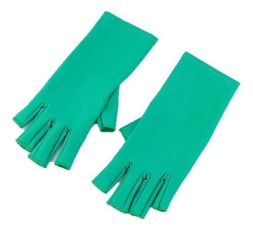 7 Pares Guantes Protectores De Manicura Contra Los Rayos Uv