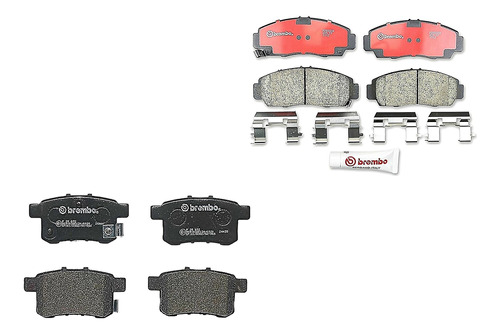 Combo Balatas Bajos Metales Del Y Tras Accord L4 2.4l 08-12