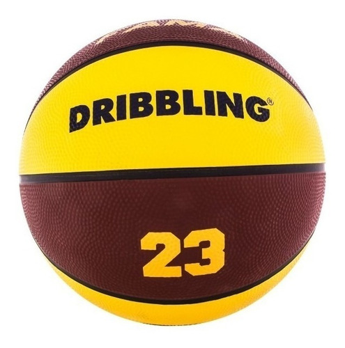 Pelota Basquet N 5 Dribbling Goma Drb Basket Cke Color Bordo/amarillo