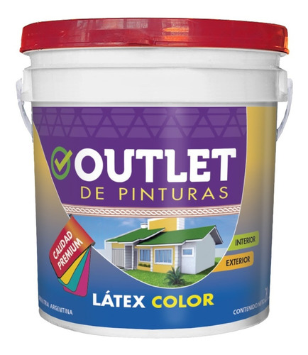 Pintura Látex Color Premium Interior Exterior X 10 Litros