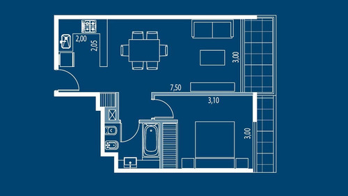 Imagen 19 de 28 de Departamento En Venta De 2 Ambientes Con Vista Al Rio - Vicente Lopez