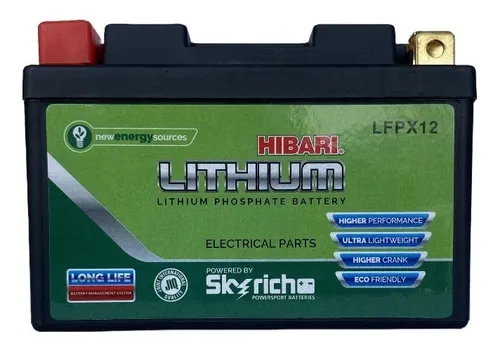 Bateria Hibari Litio Yt12a-a Lfpx12 Kawasaki Vulcan En 500a