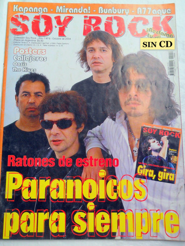 Soy Rock 6 Ratones, Piojos, Posters Callejeros, Hives, Oasis