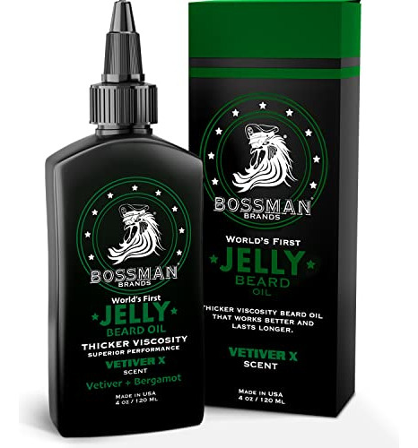 Bossman Beard Oil Jelly (4oz) - Suavizante Para El Crecimien