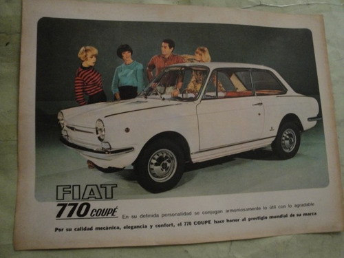 Publicidad Fiat 770 Coupe Rambler Classic Cross Country Hoja