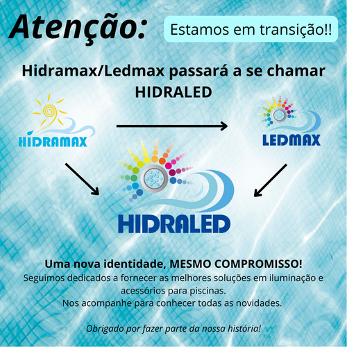 Kit 2 Leds 27w Rgb Inox M 15cm E Comando Iluminação Piscina