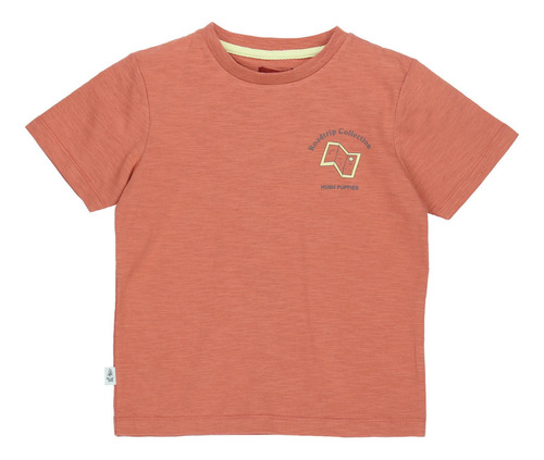 Polera Niño Hush Puppies Kids Roadtrip Naranja