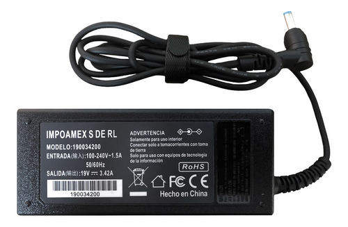 Cargador Acer Aspire 1640 As1644wlmi 19v 3.42 5.5 X 1.7mm