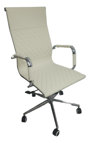 Imagen 1 de 4 de Silla De Oficina Ejecutiva Iza Color Beige