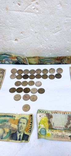 Billetes Y Monedas Antiguas 25 Centavos 1950 Balanza Plata