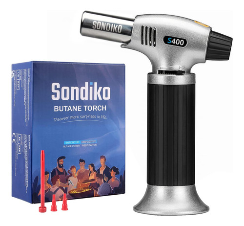 Soplete De Cocina Antorcha De Butano S400 Recargable Chef