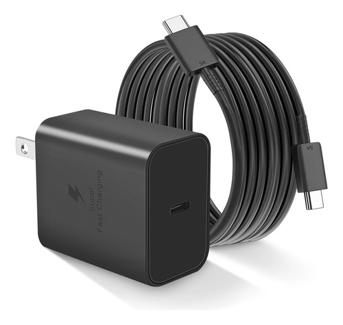 Cargador Rápido Usb C De 45 W Para Cargador Samsung Tipo C