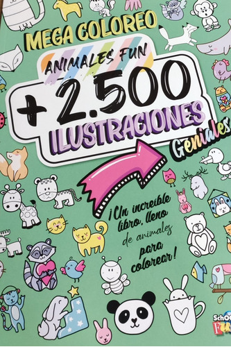 Mega Coloreo Animales Fun Mas De 2500 Ilustracio - Varios
