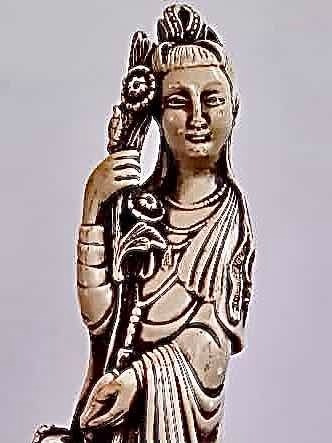 Antigua Figura China De Cerámica 42 Cm