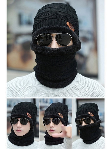 Imagen 3 de 8 de Gorro De Lana Con Interior De Chiporro + Cuello, Invierno