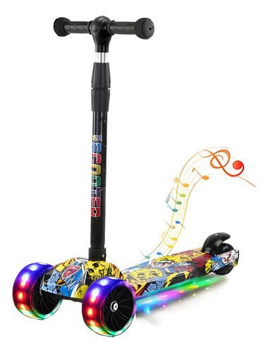 Scooter Patín Del Desmontable Luces Led Para Niña Niño