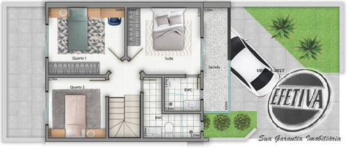 Imagem 4 de 11 de Sobrado 3 Quartos 100m²- Balneário Eliane - Guaratuba - 696s