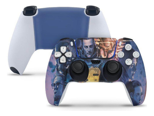 Skin Adesivo Ps5 Com Disco E 2 Controles Death Stranding B2