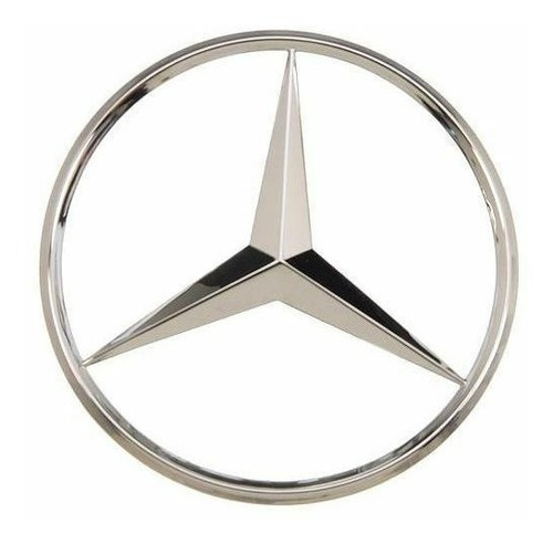 Emblema Mercedes Benz Frontal Capo Estrella 114mm 3 Pines