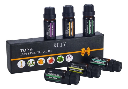 Juego De 4 Aceites Esenciales Aromaterapia
