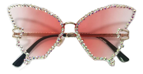 Wiipu Gafas De Sol De Lujo Con Forma De Mariposa Tonos Vinta