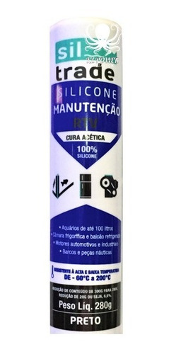 Siltrade Silicone Manutenção Rtv 280gr Preto